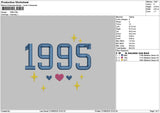 1995embro Embroidery File 6 sizes