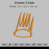 Crown J Cole Embroidery