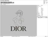 Dior Girl Outline Embroidery