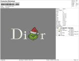 Dior Grinch Embroidery