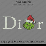 Dior Grinch Embroidery