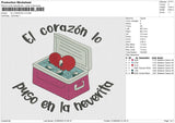 EL CORAZON LO Embroidery