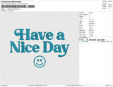 Have a Nice Day Embroidery