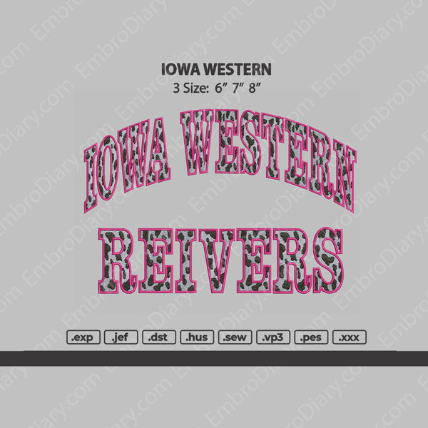 iowa western Embroidery
