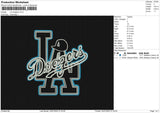 LA Dodgers Embroidery