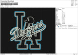 LA Dodgers Embroidery