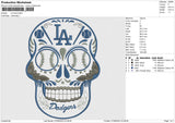 LA skull Embroidery
