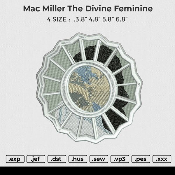 Mac Miller The Divine Feminine Embroidery