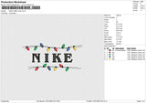 Nike Lamp Xmas Embroidery