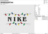 Nike Lamp Xmas Embroidery