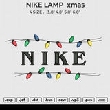 Nike Lamp Xmas Embroidery