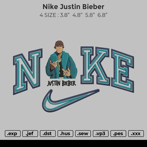 Nike Justin Bieber Embroidery