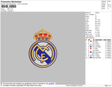 Real Madrid Logo Embroidery