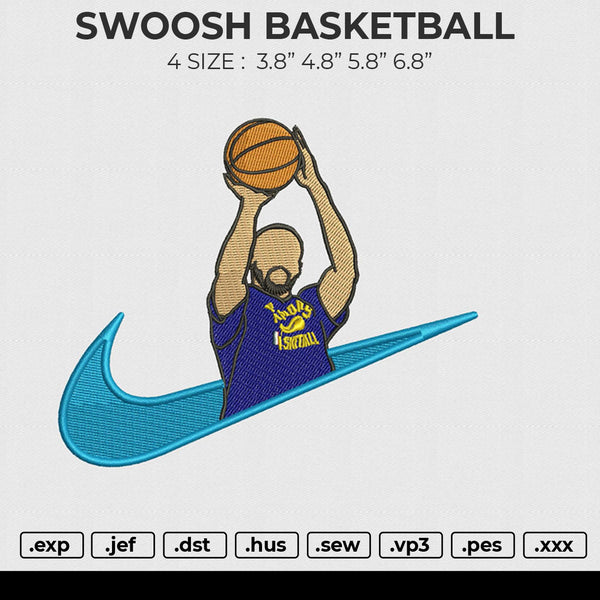 SWOOSH BASKETBALL Embroidery