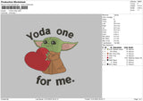 Yoda One Embroidery