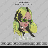 Billie Eilish 1 Embroidery