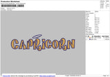 Capricorn Embroider