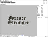 Forever Stronger Embroidery