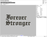 Forever Stronger Embroidery