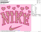 Nike Hearts Embroidery
