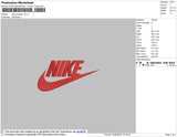 NIKE+swoosh Embroidery