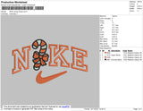 Nike Candy Xmas Embroidery