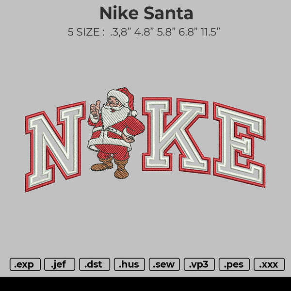 Nike Santa Embroidery