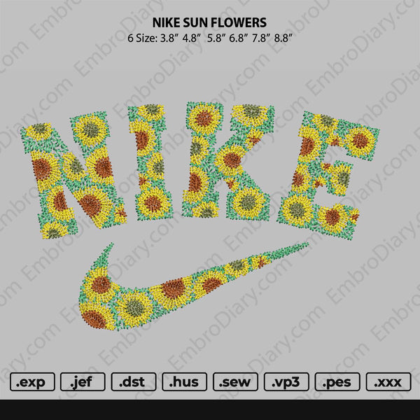 Nike Sun Flowers Embroidery