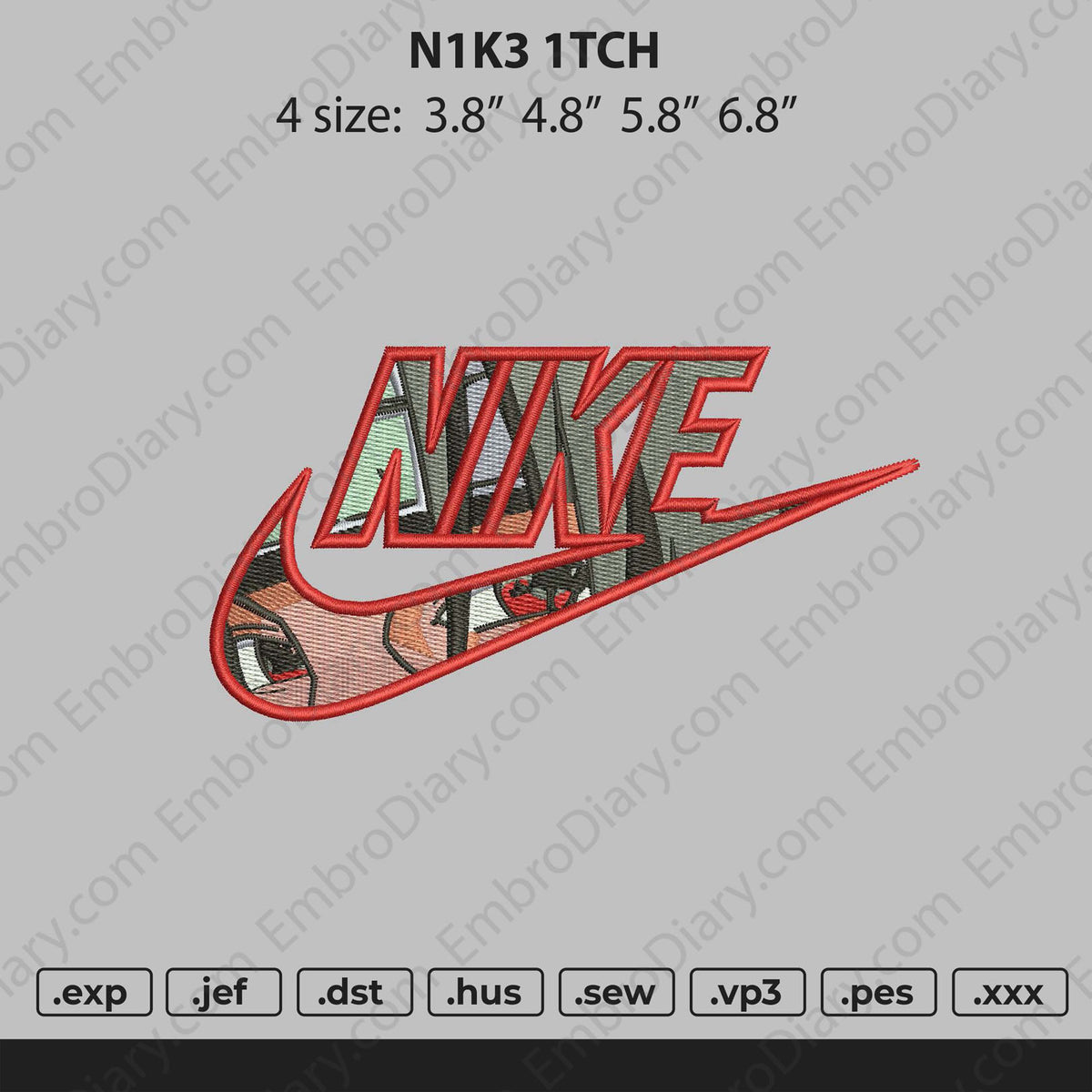 Itachi nike embroidery deals