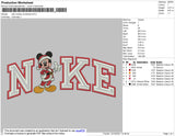 Nike Mickey Christmas Embroidery