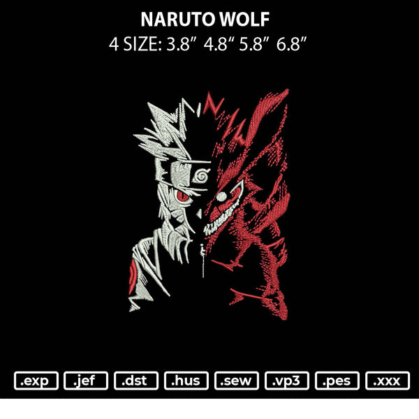 Naruto Wolf Embroidery