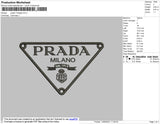 Prada Triangle Logo Embroidery
