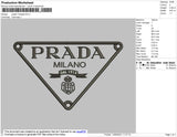 Prada Triangle Logo Embroidery