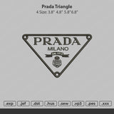 Prada Triangle Logo Embroidery