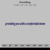 Providing Embroidery