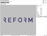 REFORM  Embroidery