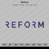 REFORM  Embroidery