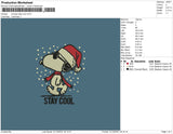 Snoopy Stay Cool Embroidery