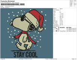 Snoopy Stay Cool Embroidery