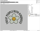 Treat People With Kindness Embroidery