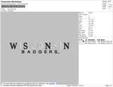 Wisconsin v4 Embroidery
