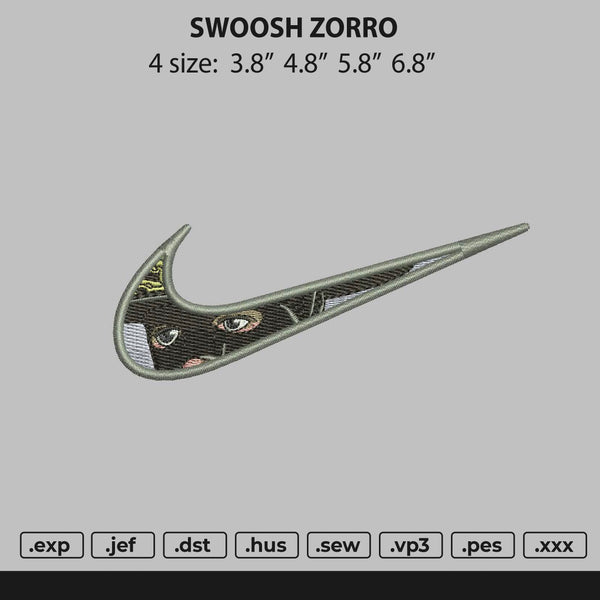 Swoosh Zorro Embroidery