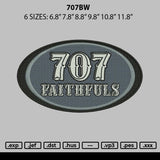 707bw Embroidery File 6 sizes