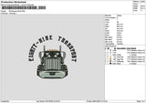 Truck 2201 Embroidery File 6 sizes