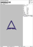 Triangle 1609 Embroidery File 6 sizes