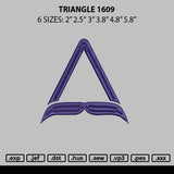 Triangle 1609 Embroidery File 6 sizes