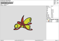 A Macaron Embroidery File 6 sizes
