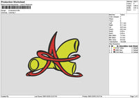 A Macaron Embroidery File 6 sizes