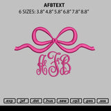 Afbtext Embroidery File 6 sizes