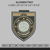 Alchemisttext Embroidery File 6 sizes